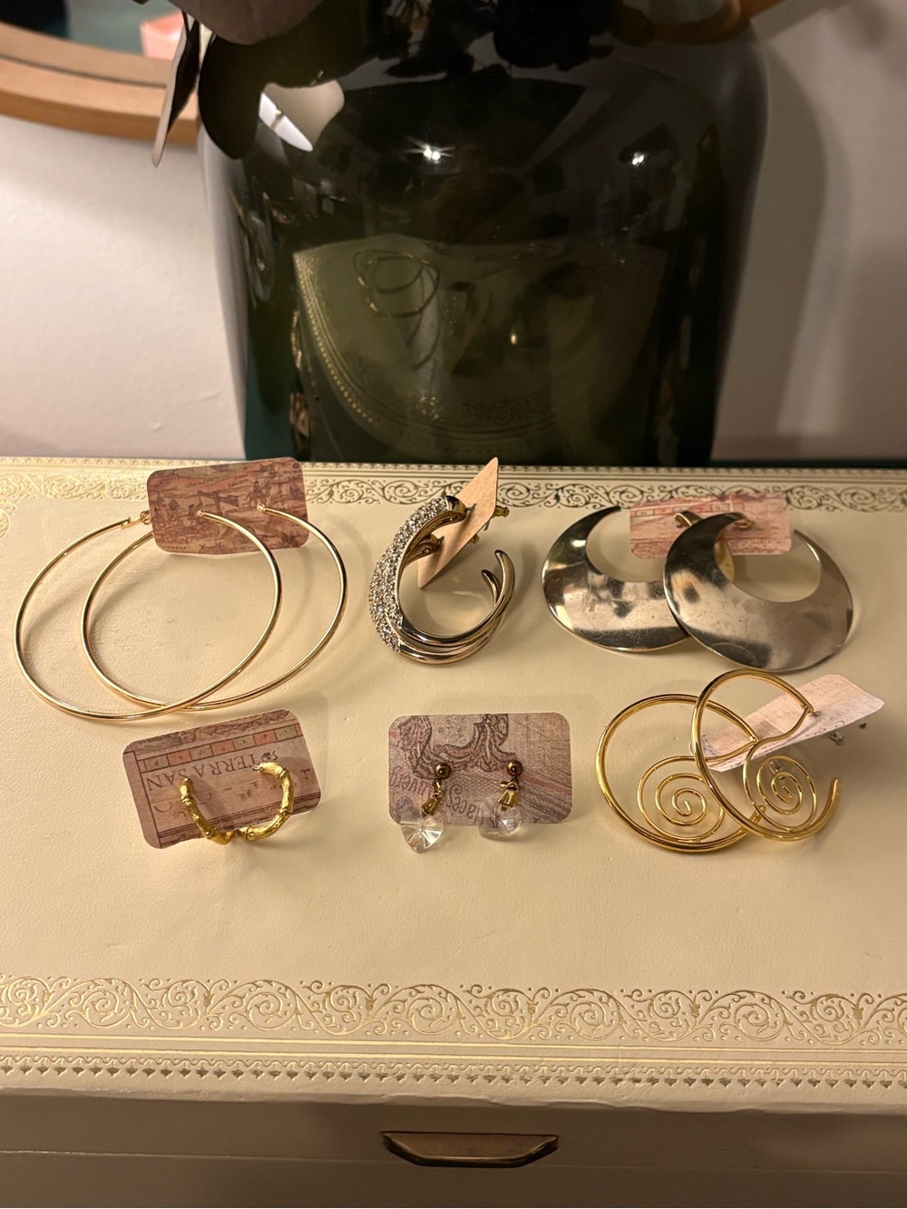 Mixed Gold-Tone Women’s Earring Bundle– Assorted Styles